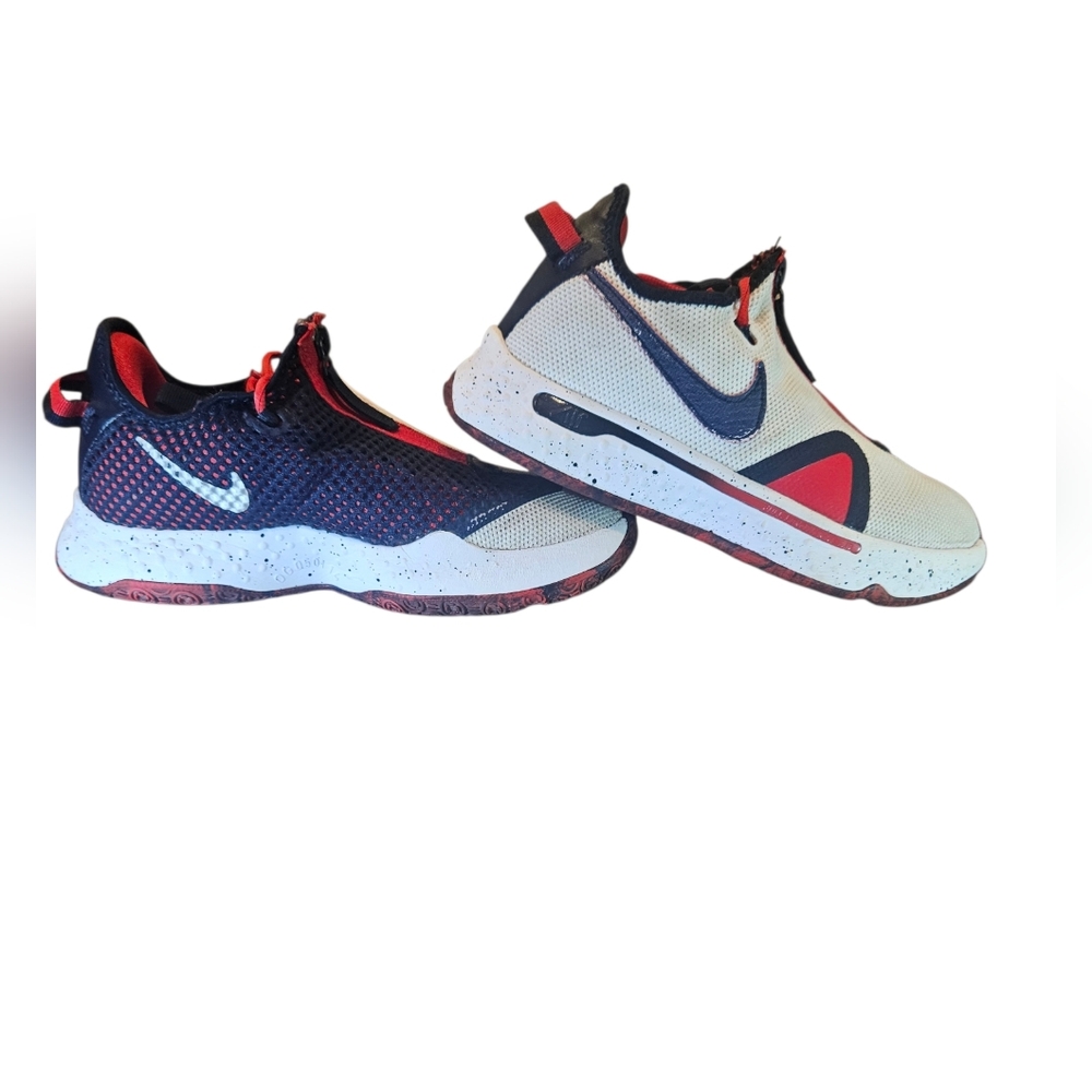 Nike PG 4 Basketball Shoes Red Navy Cream | Paul George | Men’s Size 6